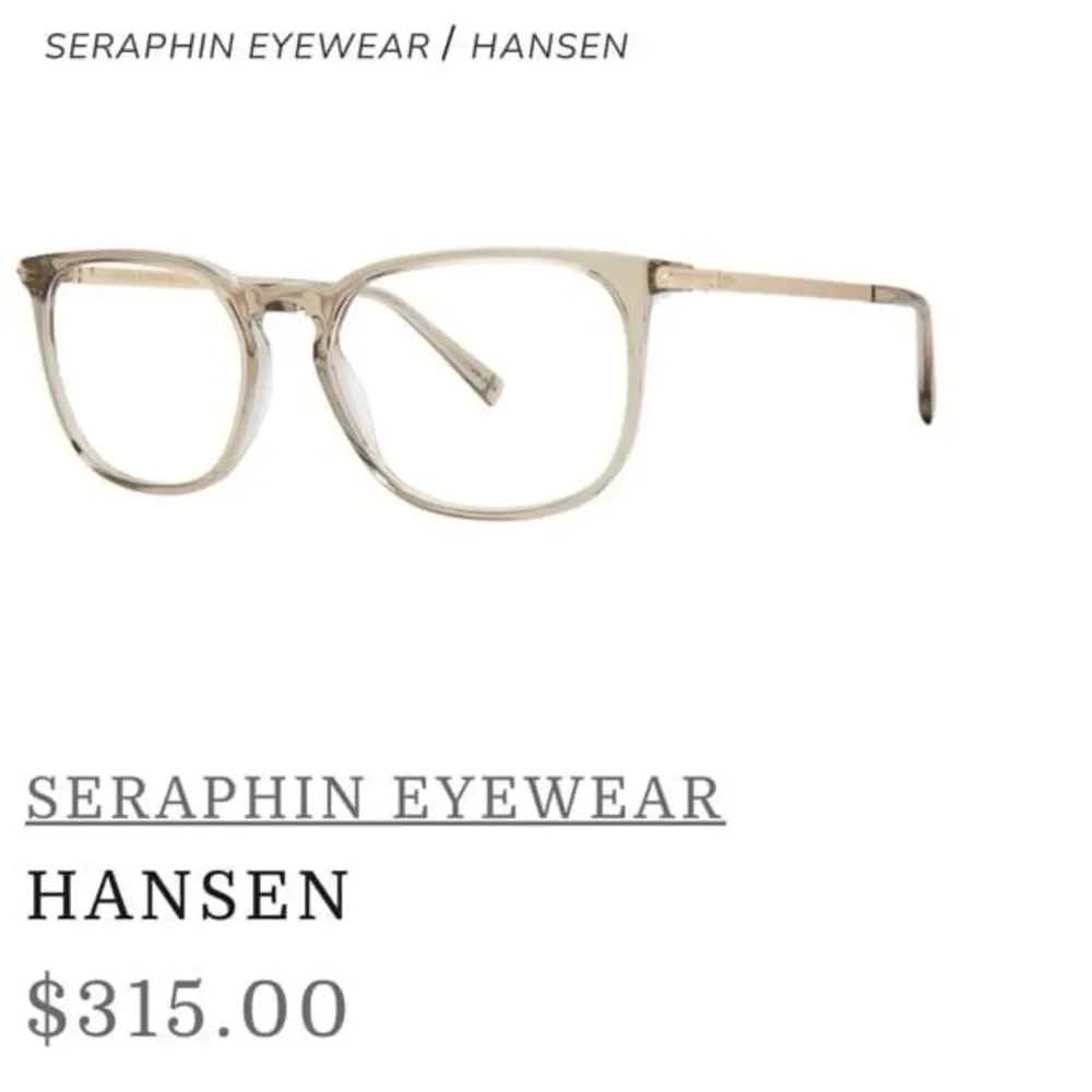 Seraphine Women's Transparent Beige Acetate Eyeglasses